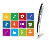 Máy ghi âm kỹ thuật số trong bút thanh lịch 16GB + ghi âm phát hiện âm thanh