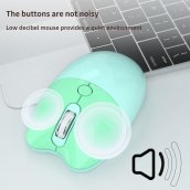 ワイヤレスマウスとキーボードセット Wifi - スタイリッシュなデザイン グリーン色