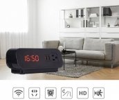 WIFi Réveil caméra FULL HD + LED IR + communication bidirectionnelle + 2 ports de chargement USB