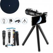 Lionsa súmáil mhóibíleach - lionsa guthán póca telephoto 60x súmáil ó 5m - le haghaidh smartphone le tripod