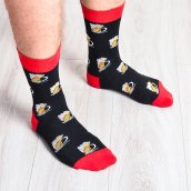 Calcetines de cerveza - Calcetines divertidos para hombre - Tráeme un motivo de cerveza
