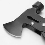 Ensemble marteau/hache multifonction - Kit d'outils de survie 17 en 1 + couteau/pince/tournevis/scie