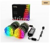 Előre világító karácsonyfa lámpák - LED Twinkly Strings - 100 db (20m) RGB + BT + Wi-Fi