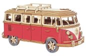 Holzklappmodell - 3D Holzpuzzle Retro Auto - Volkswagen VW T1