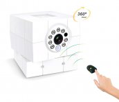 Indoor Full HD IP Security camera iCare FHD - 8 IR LEDs wih emergency remote control and face detection