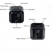Mini WiFi camera Full HD with 120° angle + Extra powerful IR LED up to 10 meters