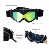 Gafas de esquí con cámara Full HD y filtro UV + WiFi
