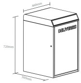 Smart mailbox for mobile phone (electronic lock box) with Bluetooth via App + PIN password + Key
