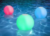 Floating speaker - ball swimming pool bluetooth waterproof speaker IP67 with color lights RGB LED + 5W