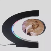 Moldura flutuante para fotos - molduras de vidro flutuantes magnéticas com iluminação de cores RGB