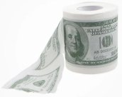 Toilettenpapier Geld 100 Dollar Schein Druckrolle - Toilettenpapier mit 100 $ Scheine