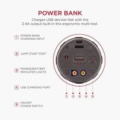 LED Flashlight + emergency car jump starter + Battery 8000 / 15000 mAh