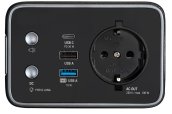 Portable charging station + 40000 mAh battery + USB output max 2,4A + 230V with input power 100W