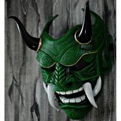 Máscara de Assassino do Japão - para crianças e adultos no Halloween ou carnaval