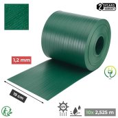 PVC privacy tape fence slats for 3D mesh fence panels with height 19 cm - green color