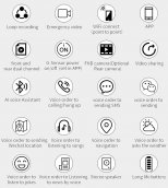 Kamera na prilbe - duálna 1080P a 720P s WiFi P2P smart prilba + AI hlasový asistent + G senzor