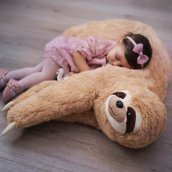 Cojín perezoso mascota - cojín cuerpo peluche extra grande XXL 90cm