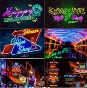 Color RGB luminoso silicona publicidad neón tira 5M impermeable con IP68