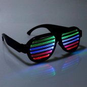 Gafas de luz LED - intermitentes según la música