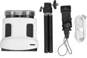 Télescope et microscope 2 en 1 pour enfants - zoom 5 à 200x - enregistrement sur carte micro SD