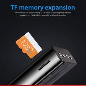 Gravador de som com ímã - ditafone com memória interna de 16 GB (até 60 horas)