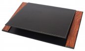 Blotter deasc leathair - mata scríbhneoireachta só (Rosewood + Leathar) lámhdhéanta
