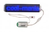 Faixa LED flexível controlada via bluetooth por aplicativo móvel - azul 3,5 x 15 cm