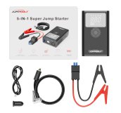 Portable battery 8000 mAh + car jump starter + starting cables + Car compressor 150 PSI
