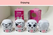 Speaker for children with a changing face - Small portable wireless bluetooth 3W - White