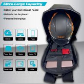 Mochila LED de caballero con pantalla - Pantalla LCD inteligente EYE para smartphone (iOS/Android)