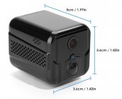 IP-säkerhetskamera med PIR-sensor rörelsedetektering + FULL HD + WiFi + IR-LED + gångjärnshållare