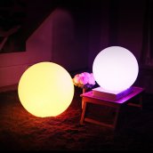 Garden globes - Solar LED lamp 40cm - 8 colors + Li-ion battery + solar panel + IP44 protection