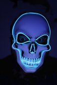 LED ansiktsmask - Skalleblå