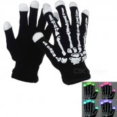 Guantes luminosos LED - esqueleto