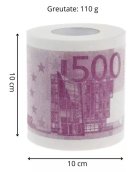 Papel higiénico Billete de 500 euros en rollo - papel higiénico con billetes de 500 €