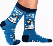 Tất cưới Game over - quà tặng vui nhộn tất nam cho chú rể (tiệc độc thân)