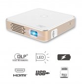 ミニプロジェクター - USB / HDMI付きの最小ポケットLEDプロジェクター
