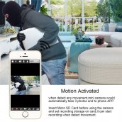 Mini WiFi camera Full HD with 120° angle + Extra powerful IR LED up to 10 meters