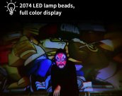 풀페이스 LED 마스크 블루투스 - 프로그래밍 가능한 애니메이션(스마트폰용 앱)