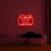 조명 로고 NEON LED 사인 - 모티브 GAMER 75 cm