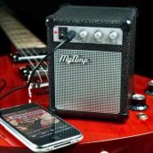 Mini altavoz retro - pequeño altavoz portátil de 5 W y conector de 3,5 mm para teléfonos móviles