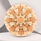 Matematička slagalica 3D - Drvena matematička slagalica mozgalica sa brojevima