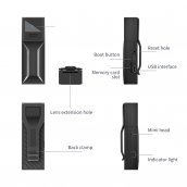 Kompaktná pinhole HD kamera skrytá v púzdre - mini objektív 90° s WiFi/P2P + alarm