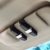 Držač za sunčane naočale za automobil (kopča za dvostruki vizira za naočale) - Rotirajući za 180°