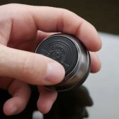 Bola giratória cinética - globo giratório antiestresse com efeito de ilusão óptica hipnótica de 4 cm