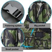 Avental camuflado para churrasco - Avental camuflado militar (tático) para mestre de churrasco com bolsos