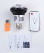 WiFi камера  в LED лампочке с HD качеством съемки и разрешением 1280x720 + IR ночное видение