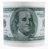 Toilettenpapier Geld 100 Dollar Schein Druckrolle - Toilettenpapier mit 100 $ Scheine