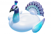 Inflable para adultos - Pavo real blanco