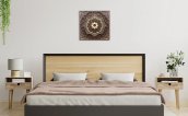 Décoration murale mandala en bois - Décoration murale mandala en bois 3D - Tibet
